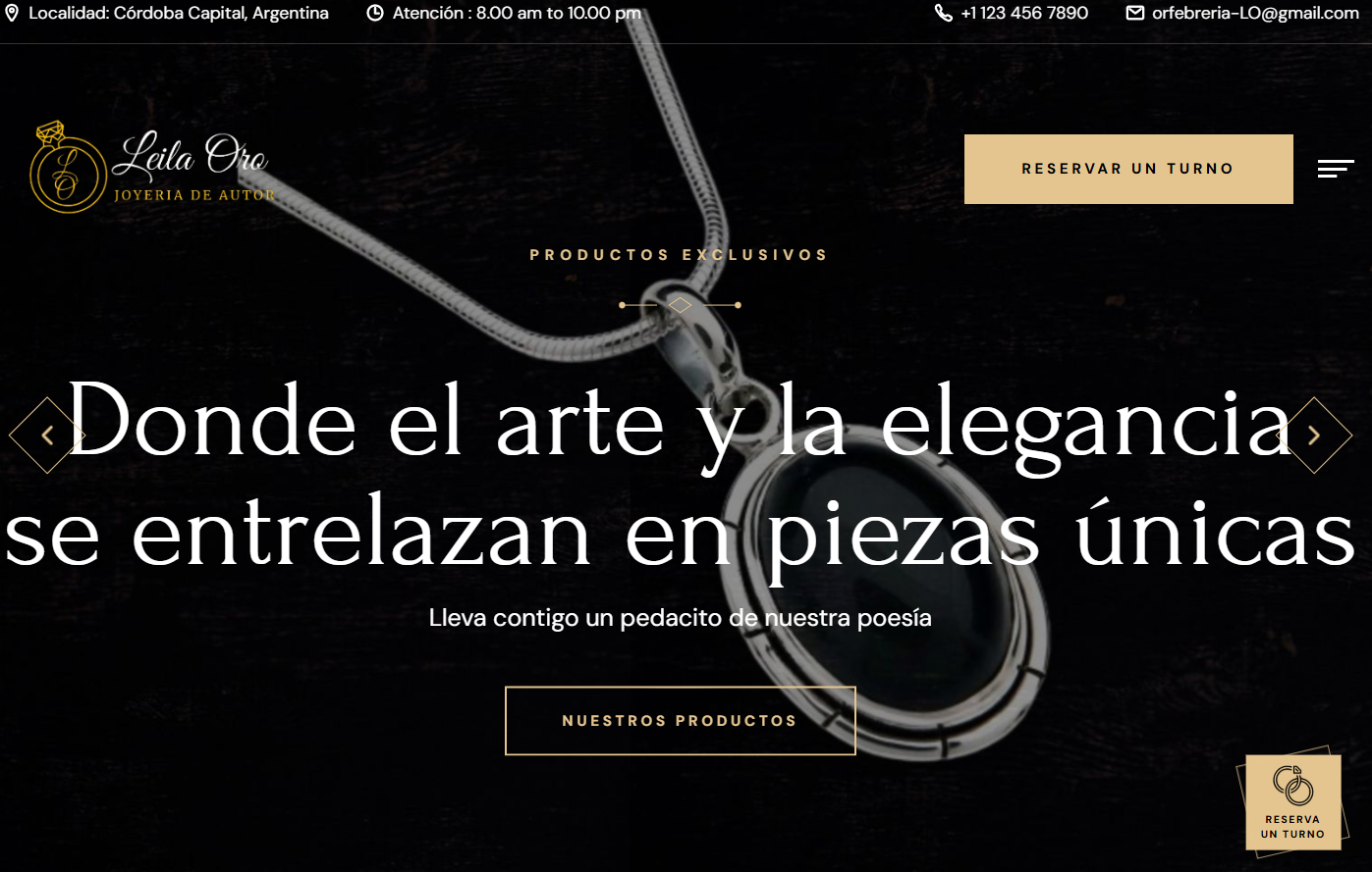 Joyas: Leila Oro